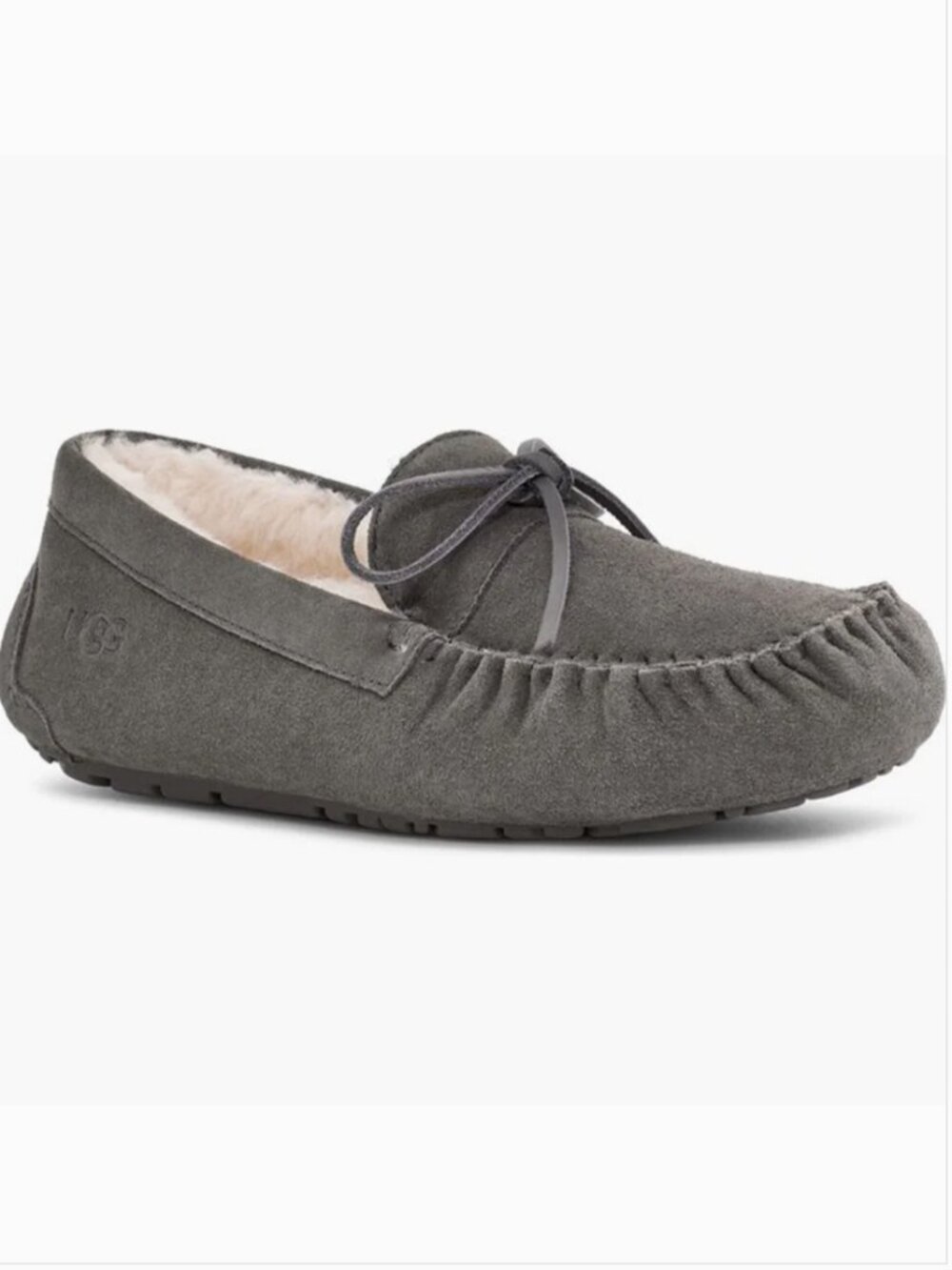 UGG Men Gray Moccasin Slippers